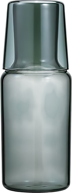 Karafka Hario Colors Night Carafe szara 600 ml + szklanka 280 ml (4977642800335) - obraz 1