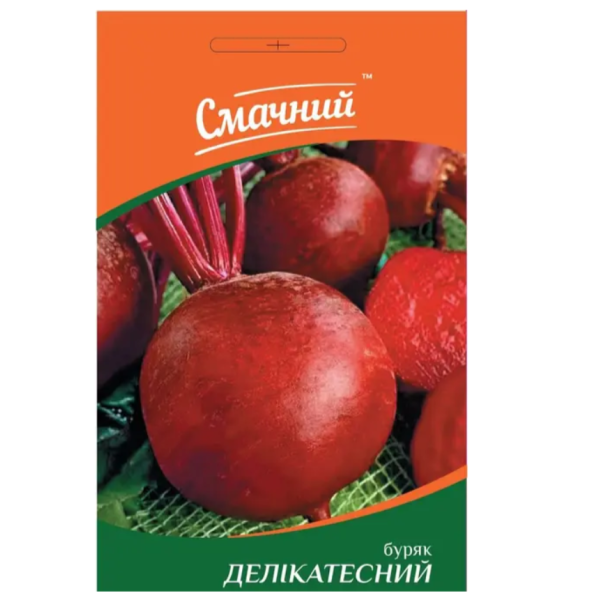 Буряк столовий Делікатесні 3 г, ТМ Смачний - Фото 1 Буряк столовий Делікатесні 3 г, ТМ Смачний - зображення 1