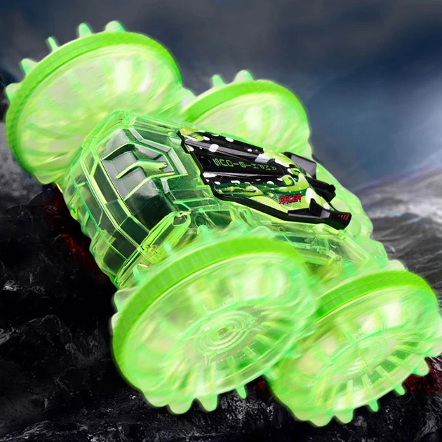Машинка-амфибия на радиоуправлении YL-103 2.4G Transparent green - изображение 8