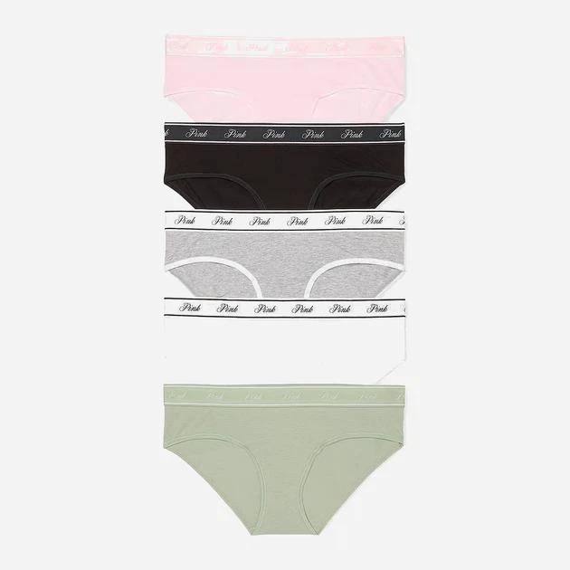 Набор женских хлопковых слипов Victoria's Secret PINK (5 шт., размер L, разноцветные) - Фото 1 Набор женских хлопковых слипов Victoria's Secret PINK (5 шт., размер L, разноцветные) - изображение 1