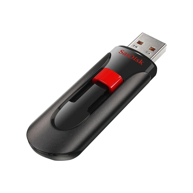 Флеш накопитель USB SanDisk Cruzer Glide, USB 2.0, 256Gb, Black and Red - изображение 2