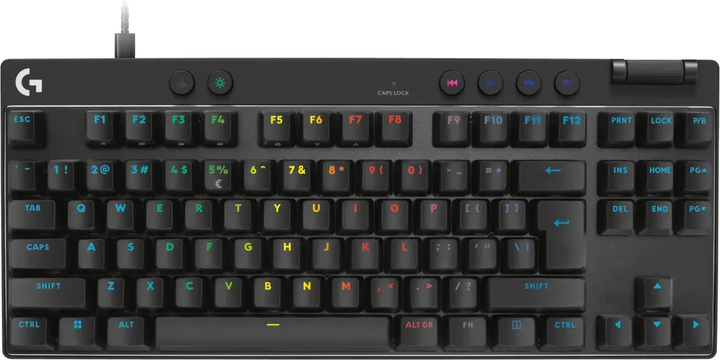 Klawiatura przewodowa Logitech G PRO X TKL RAPID Wired Gaming Linear USB Black (5099206126480) - obraz 1