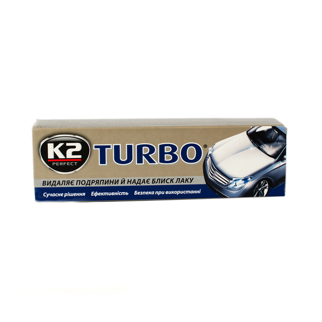 Полироль кузова паста к-2 turbo (tempo) воск 120гр, K2 EK0011