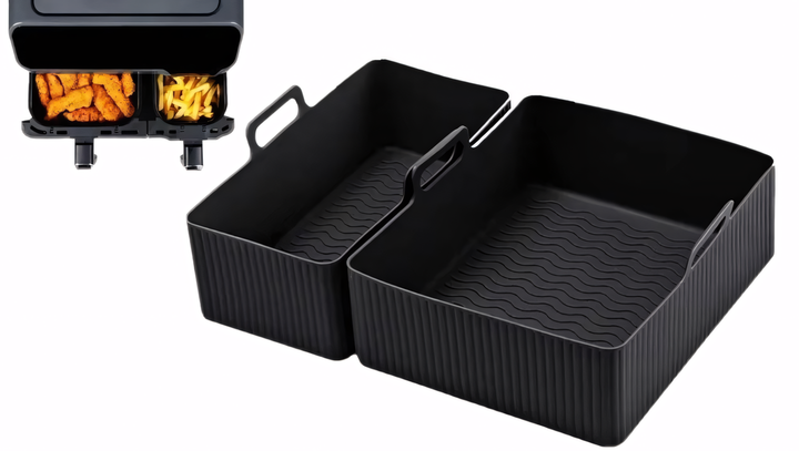 Силиконовые формы 5.2+3.1л для двойного аэрогриля Tefal Ey901840 - изображение 3