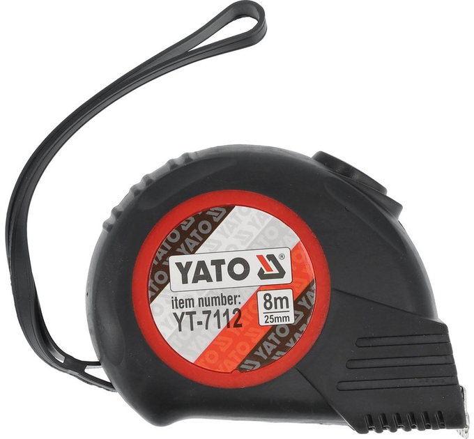 Miara zwijana YATO z nylonową powłoką i magnesami 8 m x 25 mm (YT-7112) - obraz 3