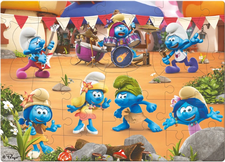 Пазл DoDo Великий на підлогу The Smurfs Музика грає 40 елементів (4823115911186) - зображення 2
