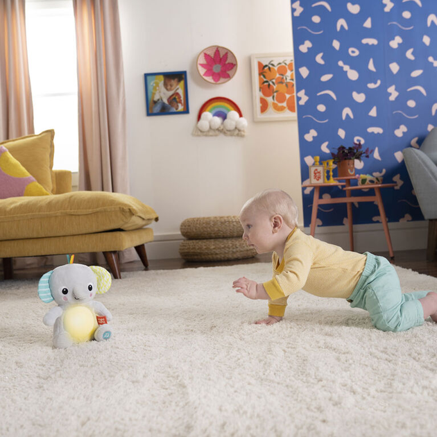  Інтерактивна іграшка для обіймів слоник Bright Starts Hug-a-bye Baby 0m+ (74451124981) - зображення 6