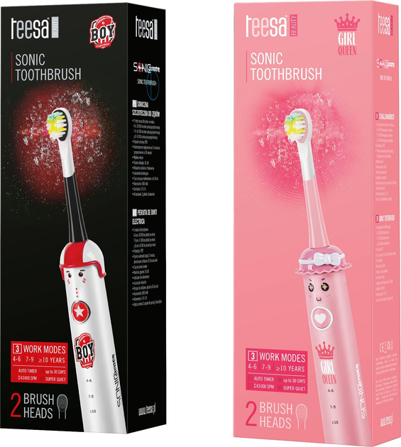 Електрична зубна щітка Teesa Sonic Junior Girl (TSA8006) - зображення 6