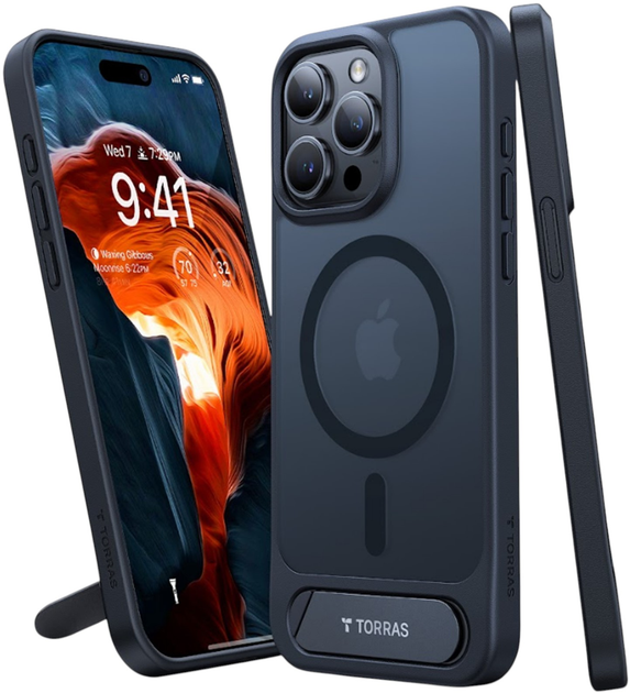 Панель Torras UPRO Pstand для Apple iPhone 15 Pro Black (X00FX0383) - зображення 3