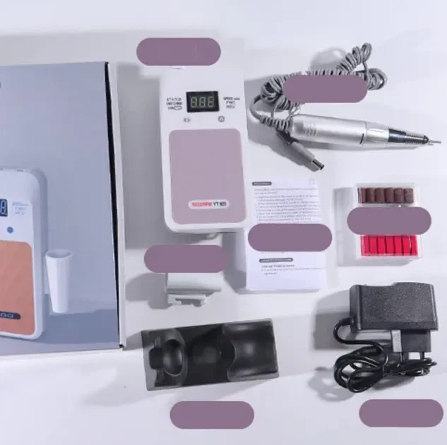 Портативний фрезер для манікюру Nail Drill YT-928, 35 000 об/хв, акумуляторний з дисплеєм - зображення 2