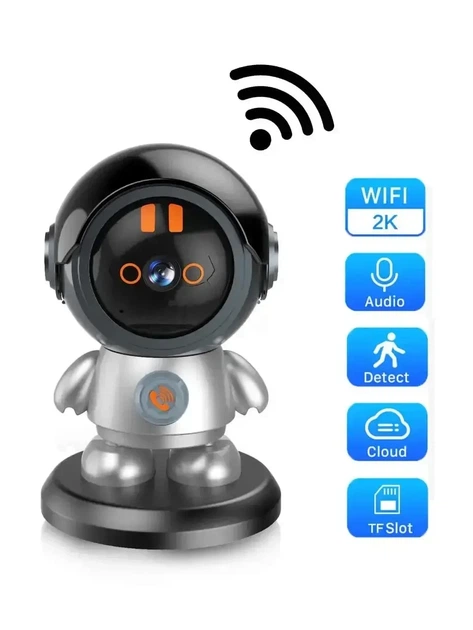 Wi-Fi відеоняня з поворотною камерою 3MP, функцією виклику, нічним баченням, двостороннім звуком, датчиком руху - зображення 6