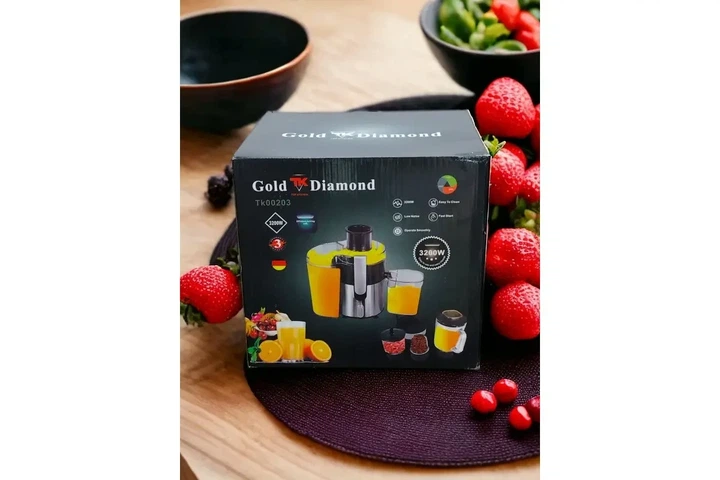 Кухонний комбайн 4 в 1 Top Kitchen TK00203 Соковитискач блендер кавомолка подрібнювач на 3200 Вт - зображення 3