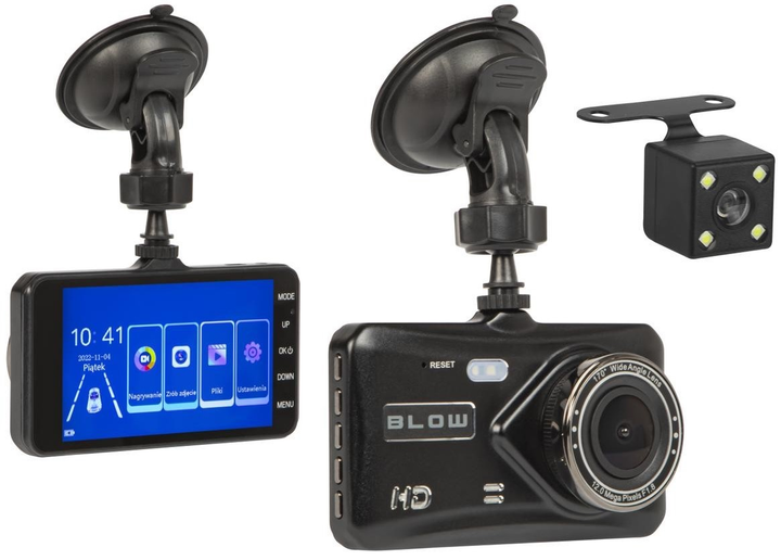 Відеореєстратор Blow Blackbox DVR F 800 + камера 78-591 (5900804127598) - зображення 2