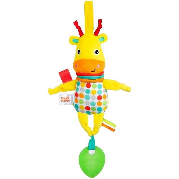 Розвиваюча іграшка з музикою та підвіскою Bright Starts Pull Play & Boogie Жирафа 0м+ (74451130883) - зображення 1