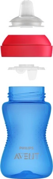 Kubek niekapek Philips AVENT z miękkim ustnikiem 9m+ 300 ml Niebieski SCF802/01 (8710103826286) - obraz 3