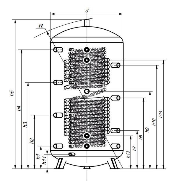 Буферная емкость КНТ HPh-C-11-300-GP-PS - изображение 2