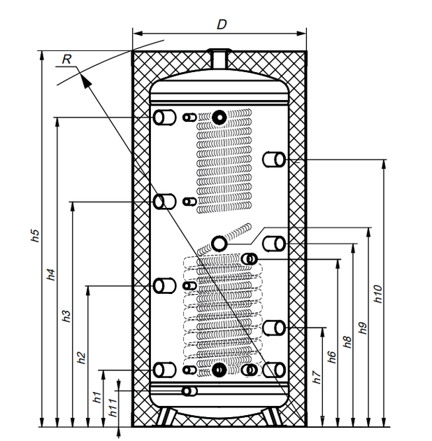 Буферная емкость КНТ HPh-B-11-200-GP-PU - изображение 2