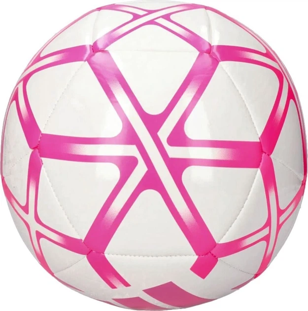 М'яч футбольний Adidas Starlancer Club IP1646 розмір 3, біло-рожевий - зображення 2