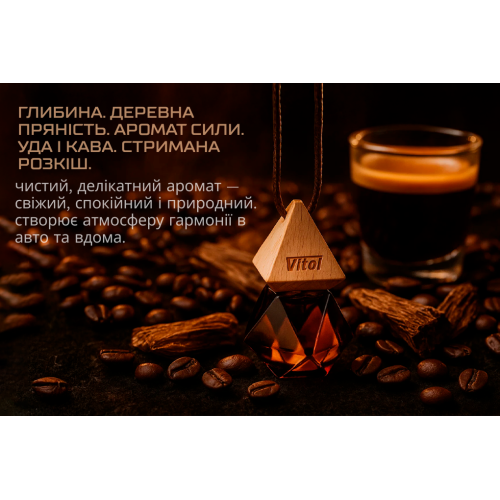 Освежитель воздуха Vitol Brilliant Air Oud Coffee 8мл - изображение 3