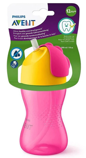 Kubek niekapek Philips AVENT z twardym ustnikiem 18m+ 300 ml Różowy SCF804/04 (8710103855590) - obraz 7