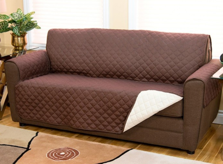 Покрывало накидка на диван Couch Coat двусторонний, коричневый - Фото 8 Покрывало накидка на диван Couch Coat двусторонний, коричневый - изображение 8