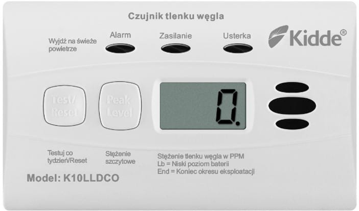 Czujnik czadu Kidde K10LLDCO (KID-K10LLDCO) - obraz 3