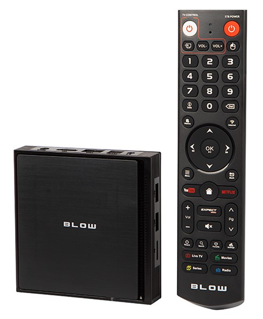 Odtwarzacz multimedialny Blow Android TV BOX BLUETOOTH V5 IPTV (77-307#) - obraz 2