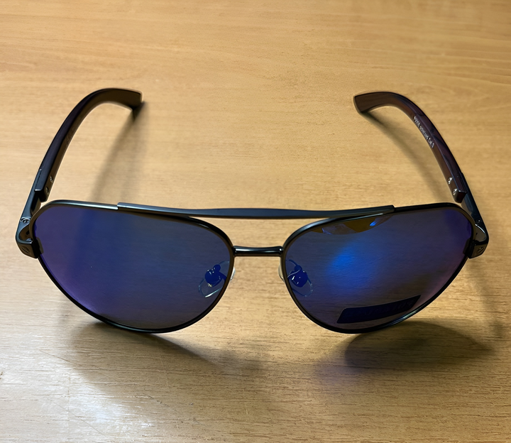 Модные мужские солнцезащитные очки 2025 aviator polarized ice blue солнечные защитные UV400 поляризационные антибликовые авиаторы для рыбалки отдыха авто стильные polaroid от солнца в форме капли окуляры полароид голубые линзы твердый чехол в комплекте - изображение 8