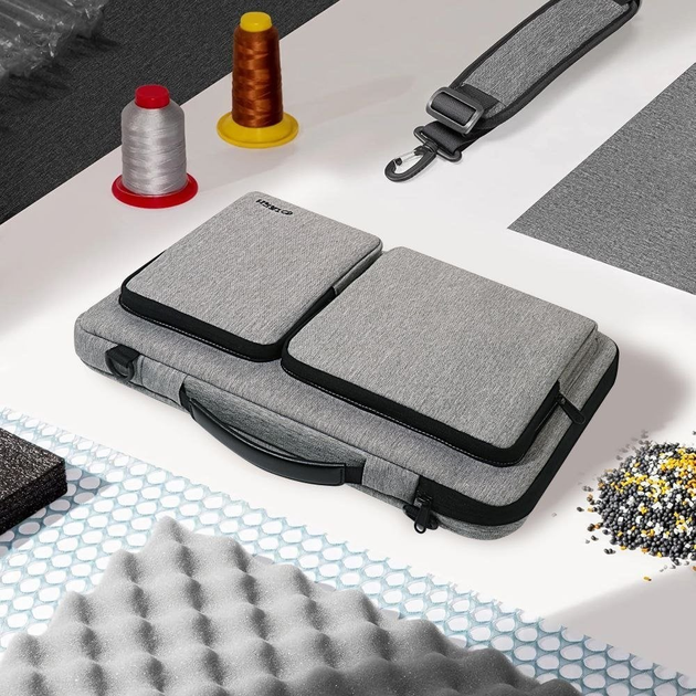 Torba na laptop Tech-Protect Defender Bag Laptop 15-16" Grey (5906302372966) - obraz 8