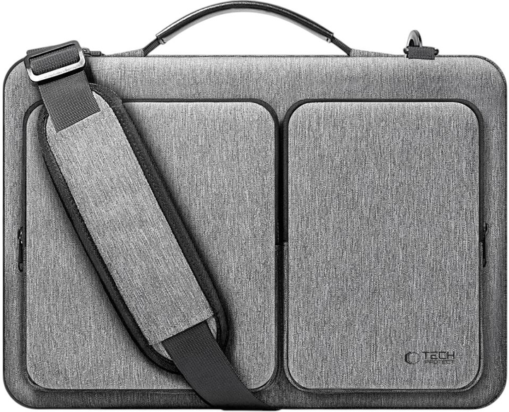 Torba na laptop Tech-Protect Defender Bag Laptop 15-16" Grey (5906302372966) - obraz 1