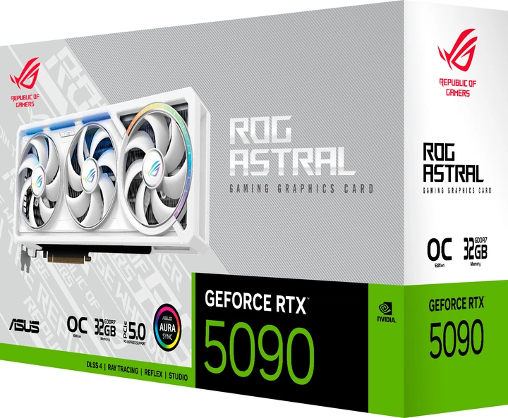 Видеокарта ASUS PCI-Ex GeForce RTX 5090 ROG Astral White OC