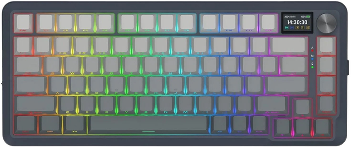 Клавіатура дротова Redragon K708 Pro RGB Grey (6950376727251) - зображення 2
