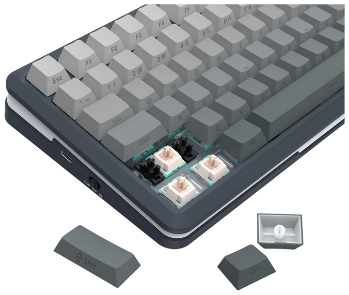 Клавіатура дротова Redragon K708 Pro RGB Grey (6950376727251) - зображення 9