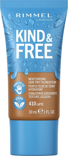 Podkład nawilżający Rimmel Kind & Free 410 Latte 30 ml (3616302990122) - obraz 1