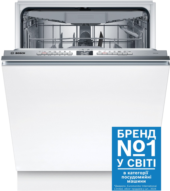Вбудована посудомийна машина Bosch Serie 4 SMV4HCX40K - зображення 1