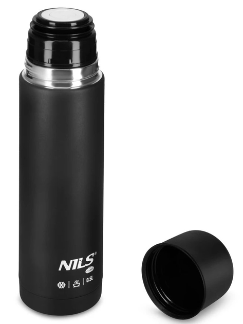 Termos turystyczny NILS CAMP NC3803 500 ml Czarny (5908261682506) - obraz 2