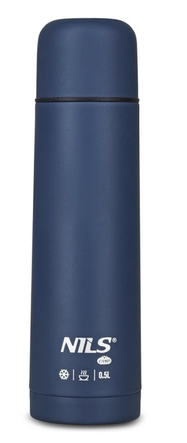 Termos turystyczny NILS CAMP NC3803 500 ml Niebieski (5908261682513) - obraz 1