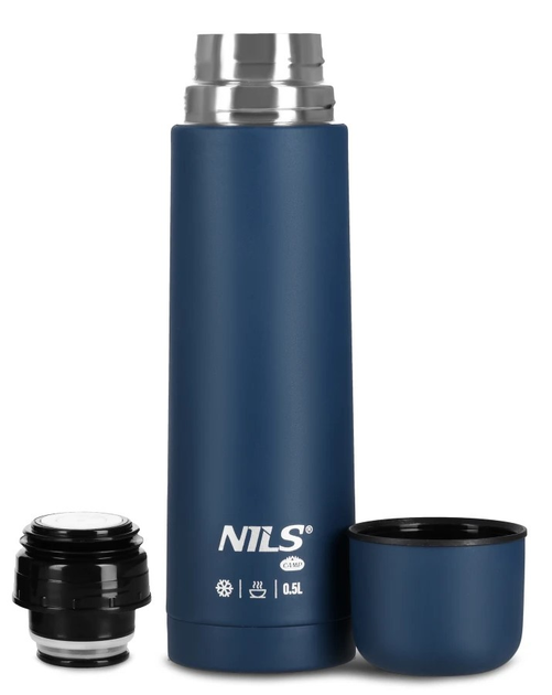 Termos turystyczny NILS CAMP NC3803 500 ml Niebieski (5908261682513) - obraz 3