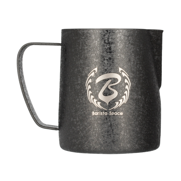 Глечик для молока Barista Space Ice Grain з нержавіючої сталі чорний 350 мл (797442171497) - зображення 1