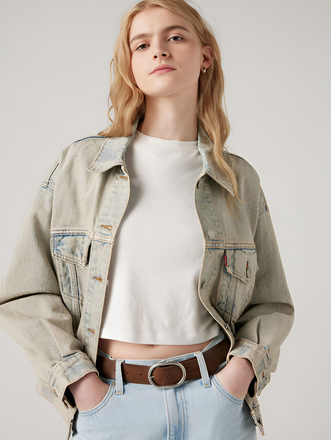Джинсовая куртка женская Levi`s 795722195 M Голубая (1159840722) - изображение 3