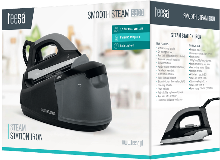Żelazko z generatorem Teesa Smooth Steam S300 TSA2030 - obraz 7