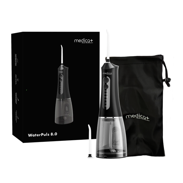 Портативный ирригатор MEDICA+ WaterPuls 8.0 Black - Фото 1 Портативный ирригатор MEDICA+ WaterPuls 8.0 Black - изображение 1