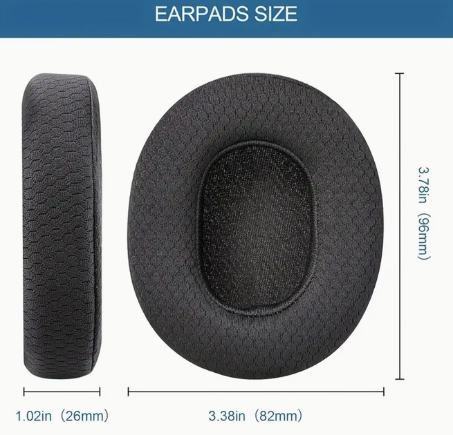 Амбушюры тканевые для Sennheiser HD202, HD202 II, HD212, HD437, HD447, HD457 - Фото 4 Амбушюры тканевые для Sennheiser HD202, HD202 II, HD212, HD437, HD447, HD457 - изображение 4