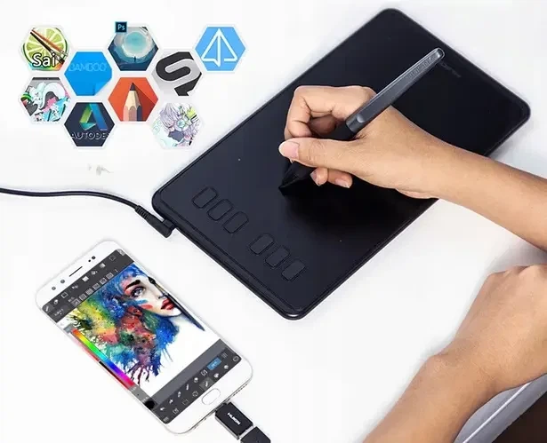 Графический планшет Huion H640P с поддержкой Android - изображение 2