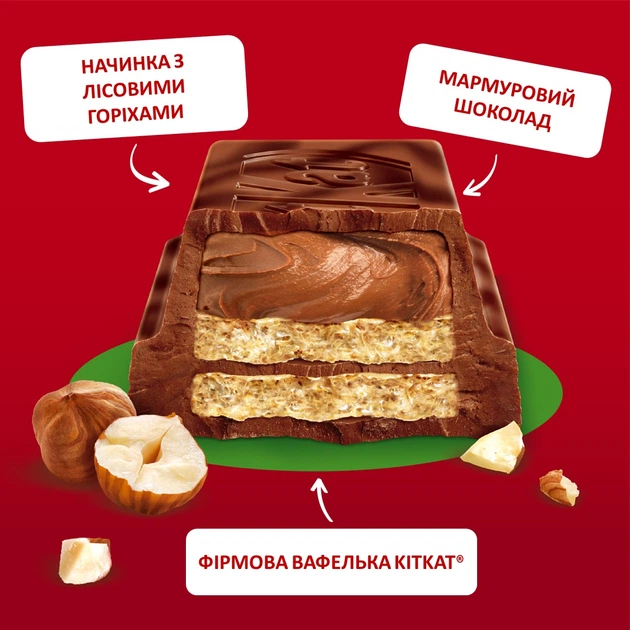 Плитка молочного шоколаду KitKat Лісовий горіх 99 г (3800020491461
