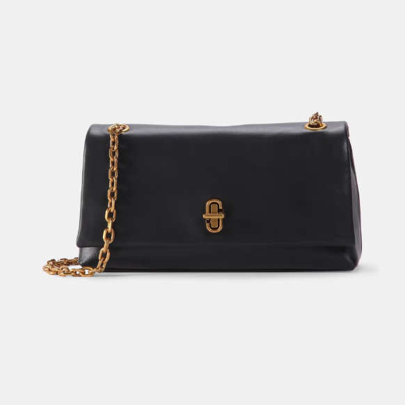 Женская кожаная сумка Marc Jacobs The Dual Chain Wallet, чёрная - Фото 1 Женская кожаная сумка Marc Jacobs The Dual Chain Wallet, чёрная - изображение 1