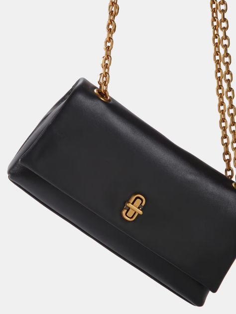 Женская кожаная сумка Marc Jacobs The Dual Chain Wallet, чёрная - Фото 3 Женская кожаная сумка Marc Jacobs The Dual Chain Wallet, чёрная - изображение 3