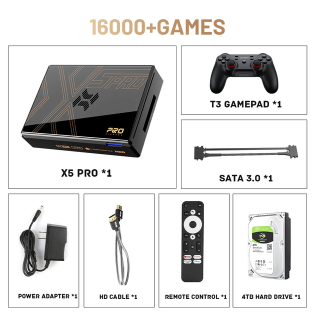 Ретро игровая консоль Kinhank Super Console X5 PRO 4TB HDD