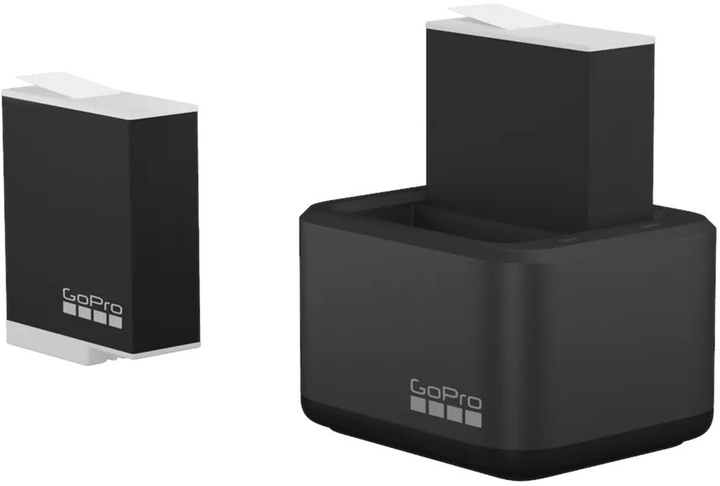 Подвійний зарядний пристрій GoPro Dual Battery Charger для HERO9/10/11/12 + 2 x Enduro Battery Black (810116382361) - зображення 2