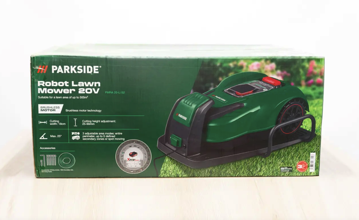 Газонокосилка-робот PARKSIDE 20 В, до 1000 м², с PIN-кодом, для уклонов до 25°, управление через приложение - изображение 5